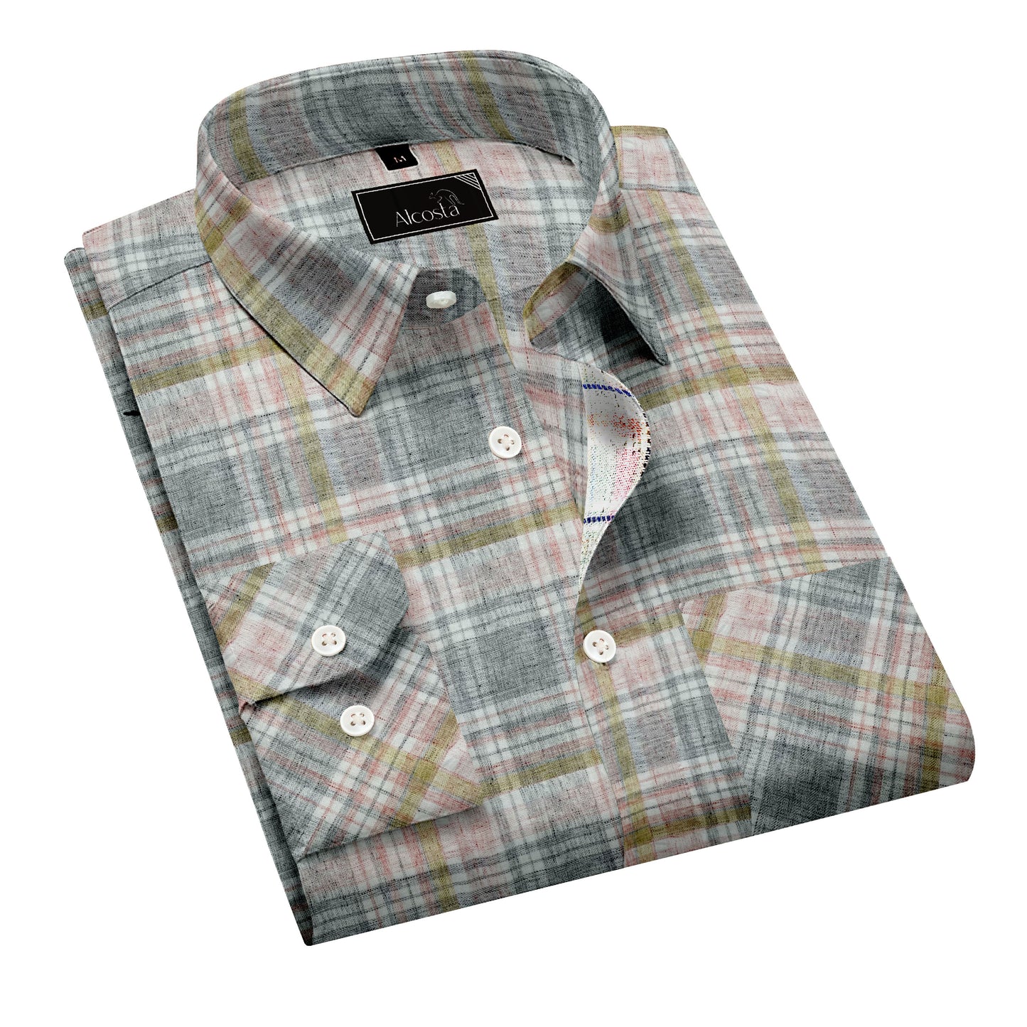 CHECKED SUSTAINABLE CASUAL  COTTON SHIRT