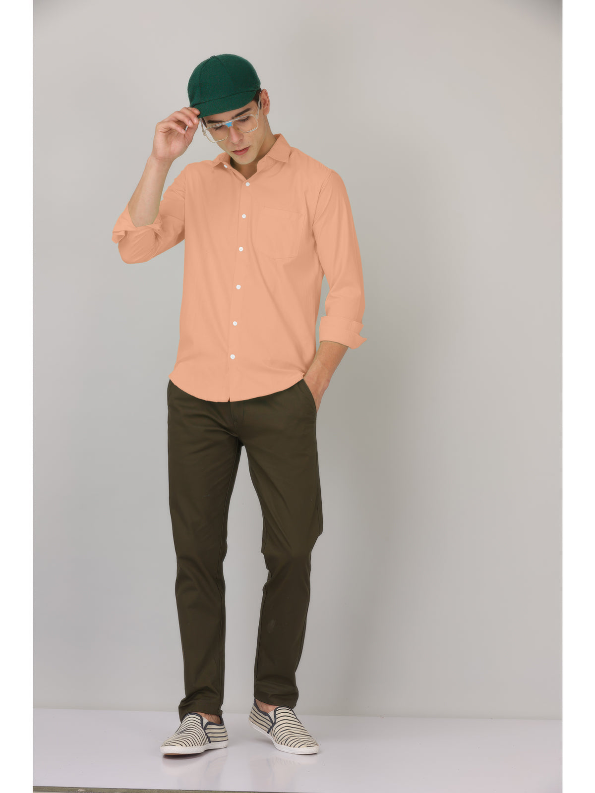 CLASSIC FORMAL LIGHT PEACH SHIRT