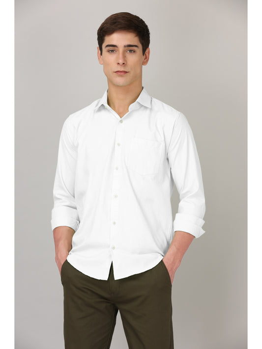 CLASSIC FORMAL PEARL WHITE SHIRT