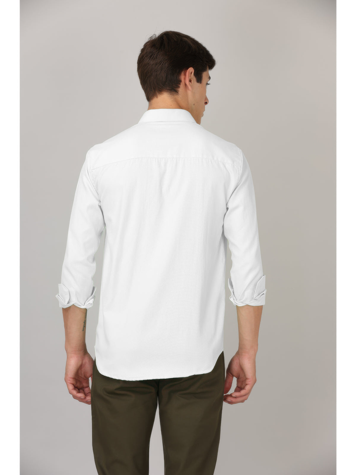 CLASSIC FORMAL PEARL WHITE SHIRT