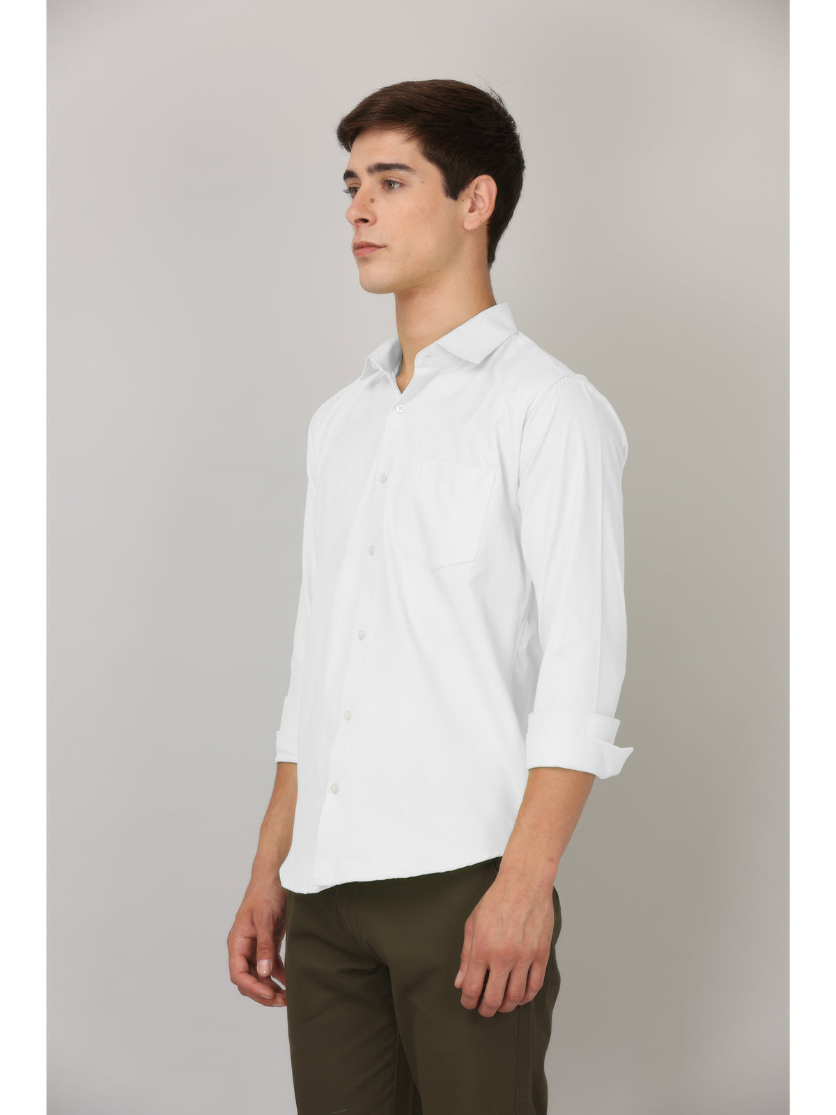 CLASSIC FORMAL PEARL WHITE SHIRT