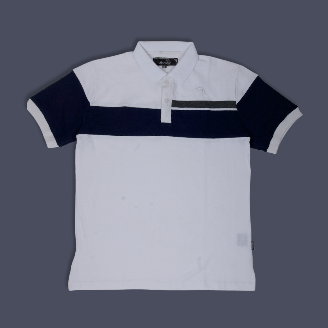 CONTRAST SLEEVES POLO T-SHIRT