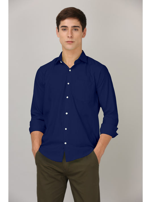 CLASSIC FORMAL NAVY BLUE SHIRT