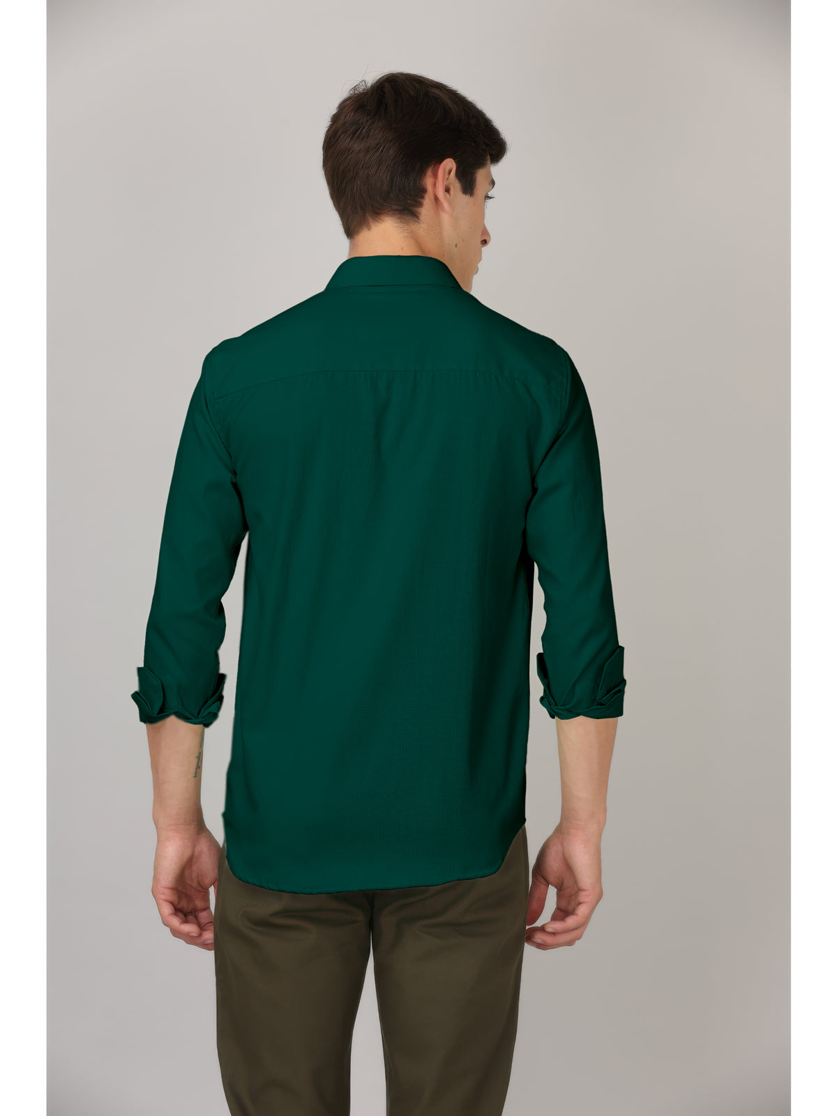 CLASSIC FORMAL DARK GREEN SHIRT