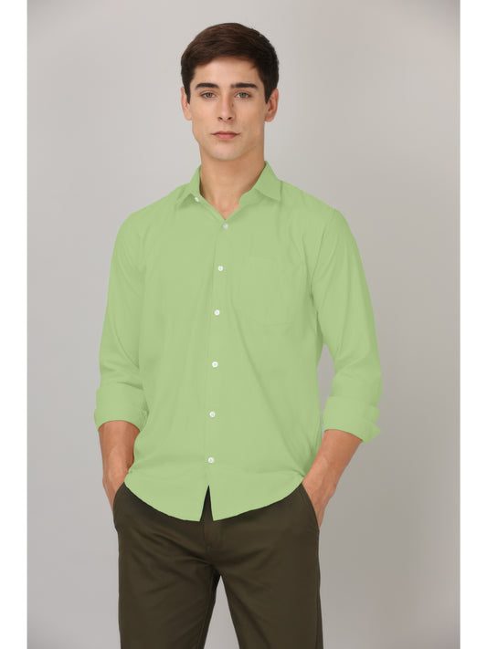 CLASSIC FORMAL PISTA GREEN SHIRT