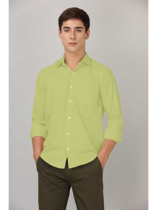 CLASSIC FORMAL LEMON YELLOW SHIRT