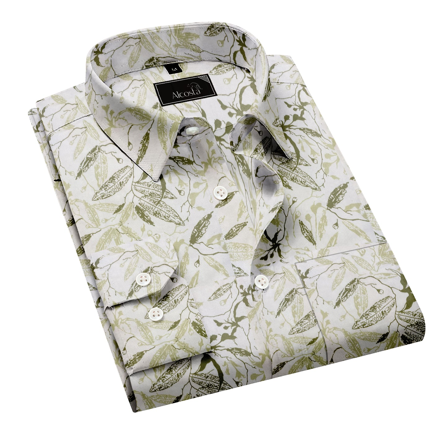 RELAXED PRINTED CASUAL COTTON SHIRT