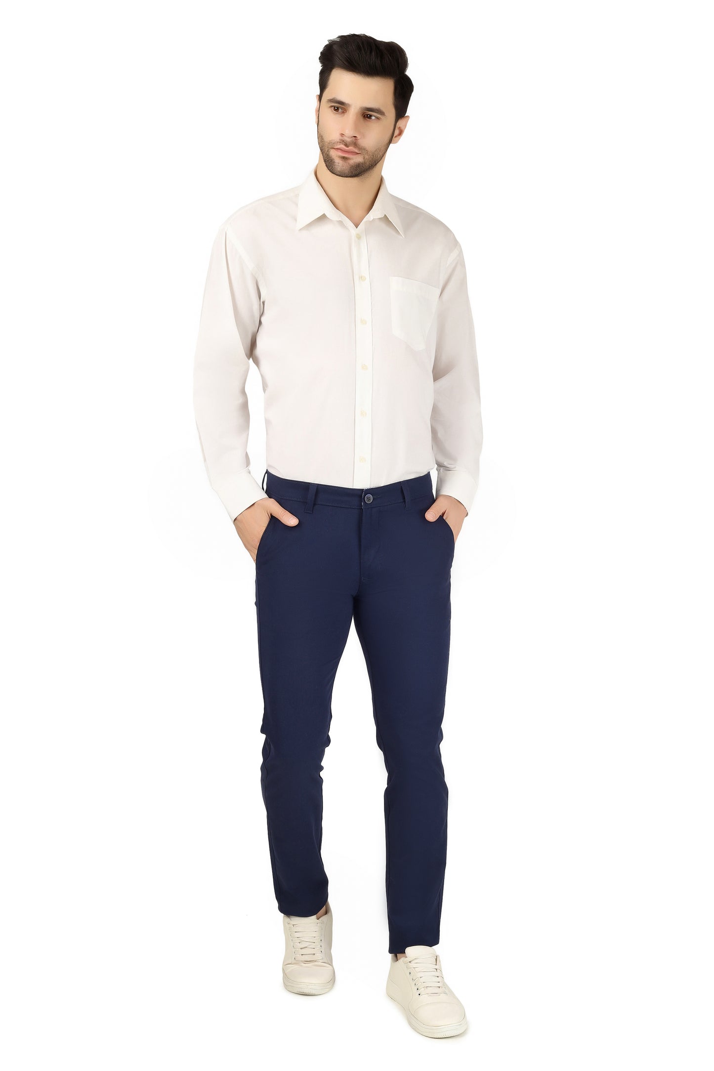 STRETCH COTTON TROUSER