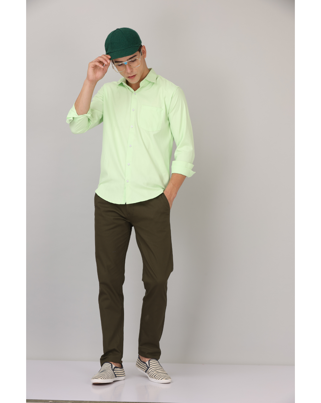 CLASSIC FORMAL LIGHT GREEN SHIRT