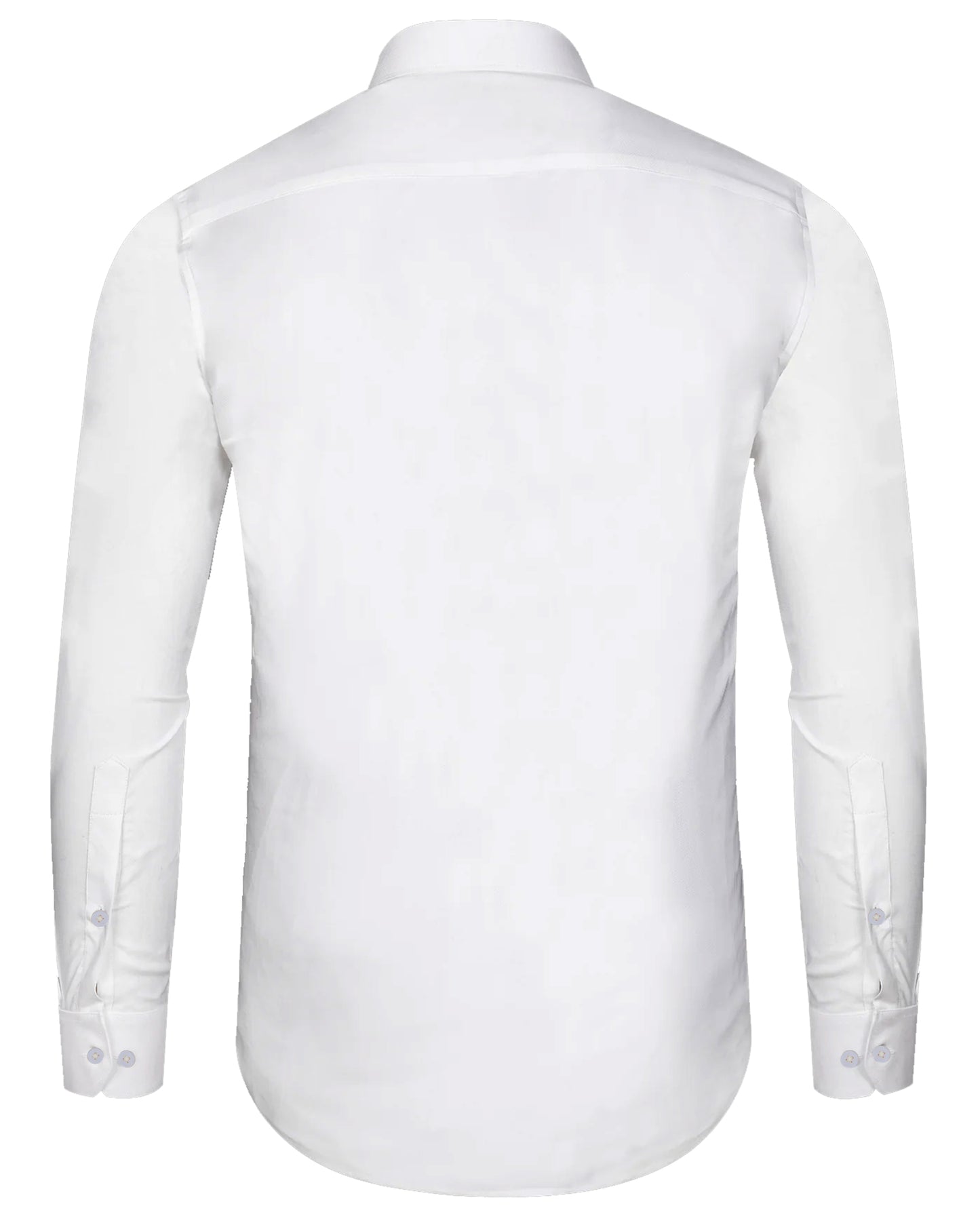 WHITE SELF DOTTED SHIRT